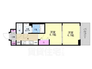 アスヴェル京都西大路SOUTH【1階】の間取り