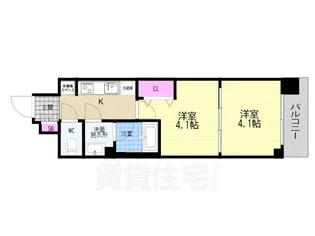 アスヴェル京都西大路SOUTH【2階】の間取り