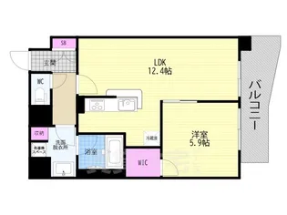 「アスヴェル京都西大路SOUTH」【6階】の間取り