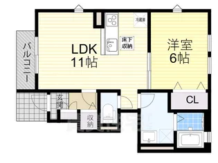 Fortunato香里園【1階】の間取り