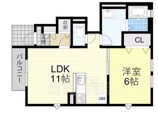 Fortunato香里園【1階】の間取り