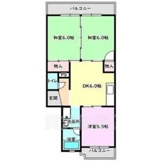 レジデンスブルー【2階】の間取り