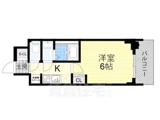 プランドール新北野【7階】の間取り