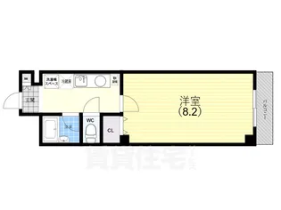 ヴィラ神戸3【503号室】の間取り