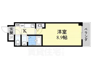 ナジック香ケ丘マンション【410号室】の間取り