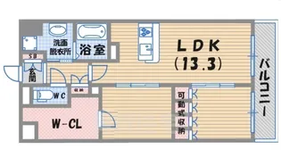 クラニア甲東園【2階】の間取り