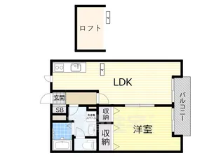 ベルリード加美北 A棟【2階】の間取り