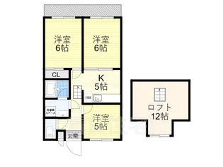 フローラルマンション【1階】の間取り