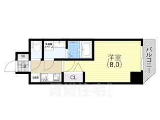 ル・パルトネール三宮東【901号室】の間取り