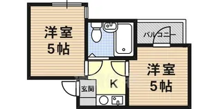花kawa【3階】の間取り