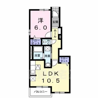 サニー ヒルズ【1階】の間取り