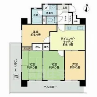ライオンズマンション尾頭橋【3階】の間取り