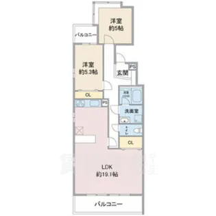 サンハイツ小幡【3階】の間取り