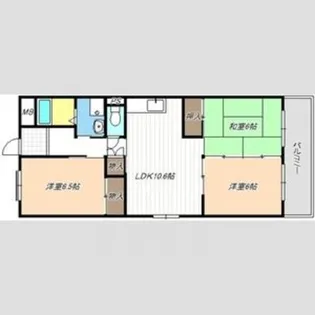 本宮ハイツ山田【4階】の間取り