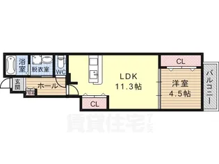 ルミエール・K【1階】の間取り