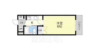 北川マイルーム88【5階】の間取り
