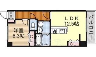 クレセール【5階】の間取り