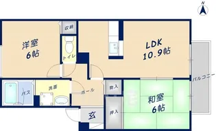 エスト・ステーブル【2階】の間取り