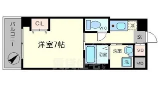 ELLE難波WEST【8階】の間取り