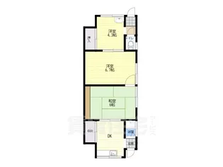 田中コーポ【1階】の間取り