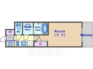エスリード京都梅小路アヴェニテ【2階】の間取り