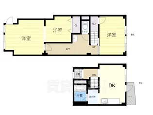 塚本南コーポ【7階】の間取り