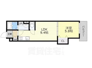 クリエオーレ寿町1【2階】の間取り