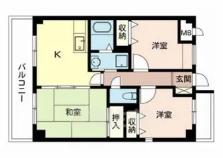 フレミール上マンション2【101号室】の間取り