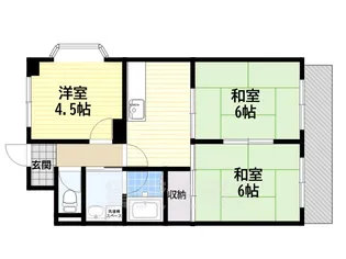 メゾン東中【2階】の間取り