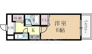 メルベーユ西宮【4階】の間取り