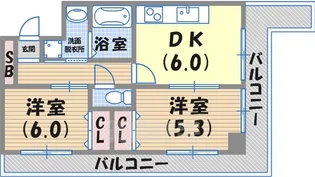 α-Lyra【5階】の間取り