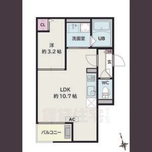 Jack urasato5【1階】の間取り