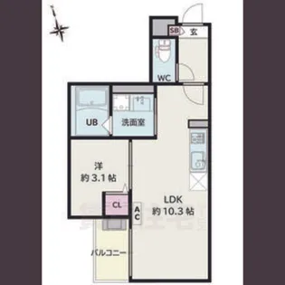 Jack urasato5【1階】の間取り