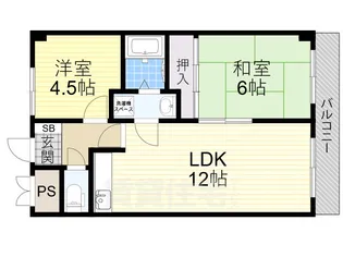 サンルミネ館【4階】の間取り