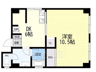 西宮ハイツ【3階】の間取り