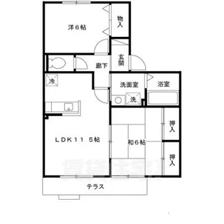 クレールN【1階】の間取り