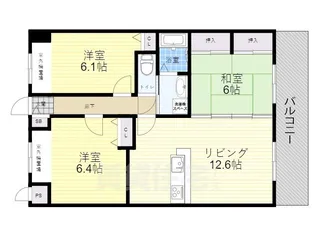 ロイヤルオーク尼崎【2階】の間取り