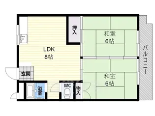 コンフォート青山【2階】の間取り