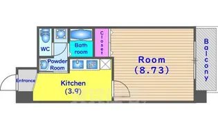 テルマーノ西洞院【4階】の間取り