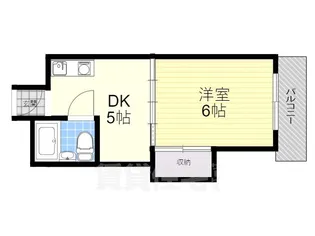 ヒューマンハイツ鳥飼【3階】の間取り