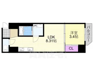 EIJU Tsukamoto【6階】の間取り