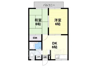 エステートピア築山二番館【2階】の間取り