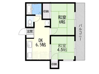 浜口マンション【1階】の間取り