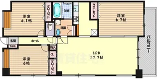 シャトー桃山台【5階】の間取り
