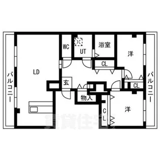 ハイツリヴィエール【5階】の間取り