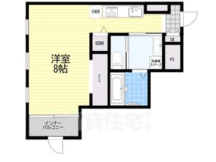 マテリアル甲東園【6階】の間取り