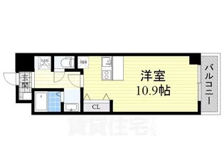 グーテンターク富田【3階】の間取り