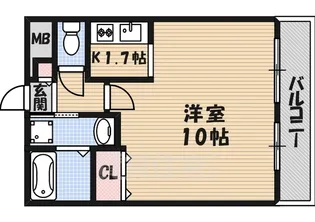 ステラウッド道明寺2【101号室】の間取り