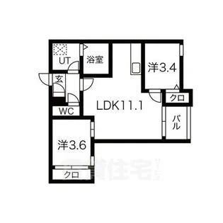 REGALESTサンメゾン新瑞橋【2階】の間取り
