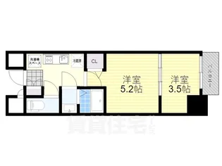 MJC大阪リベルテ【3階】の間取り